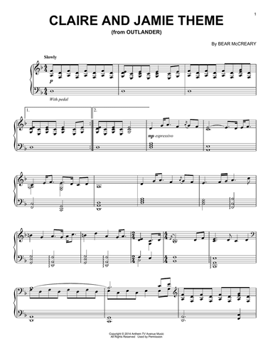 Claire And Jamie Theme (from Outlander)