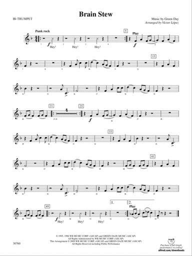 Brain Stew: 1st B-flat Trumpet