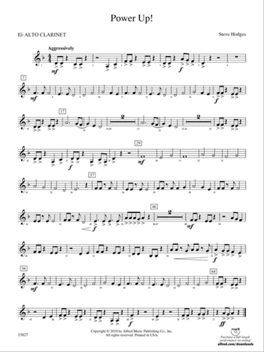Power Up!: (wp) E-flat Alto Clarinet