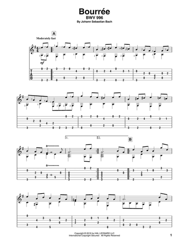 Bouree (arr. Bill LaFleur)