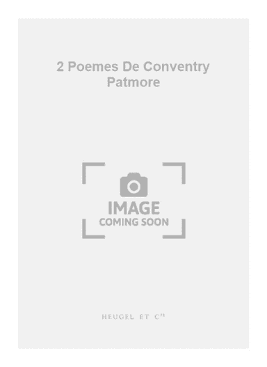 2 Poemes De Conventry Patmore