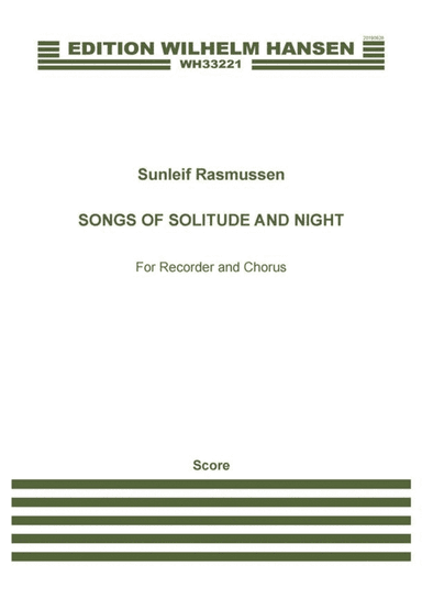Songs of Solitude and Night (Score)