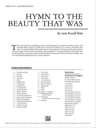 Hymn to the Beauty That Was: Score