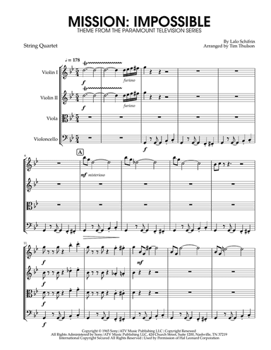 Mission: Impossible Theme from the Paramount Television Series MISSION: IMPOSSIBLE