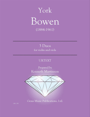 3 Duos for Violin and Viola