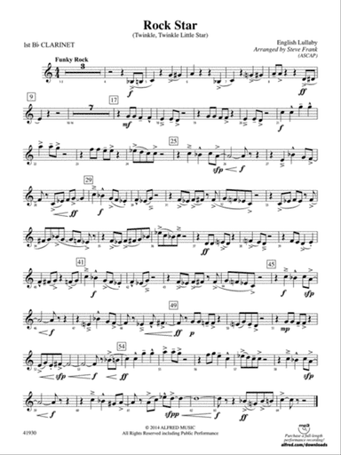 Rock Star: 1st B-flat Clarinet