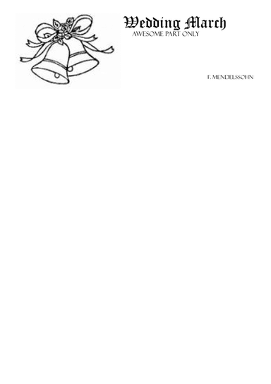 Wedding March by Mendelssohn Easy Piano Sheet Self Learning Series