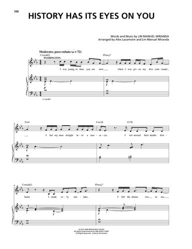 History Has Its Eyes On You (from Hamilton)