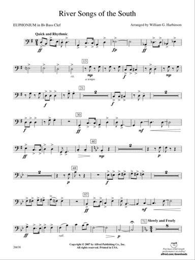 River Songs of the South: (wp) B-flat Baritone B.C.