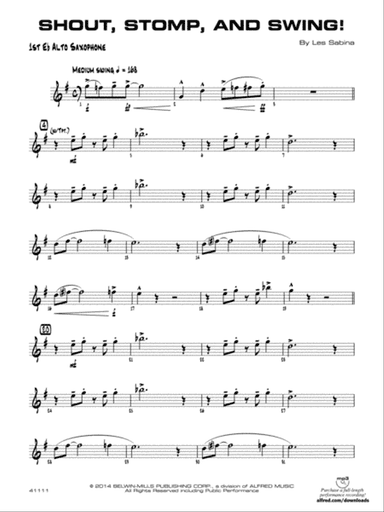 Shout, Stomp, and Swing!: E-flat Alto Saxophone