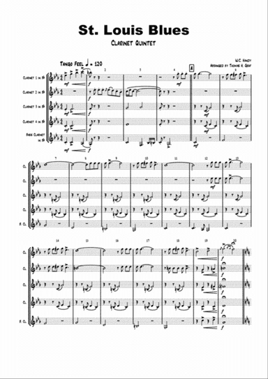 St. Louis Blues - Clarinet Quintet
