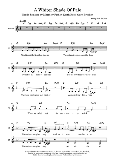 A Whiter Shade Of Pale