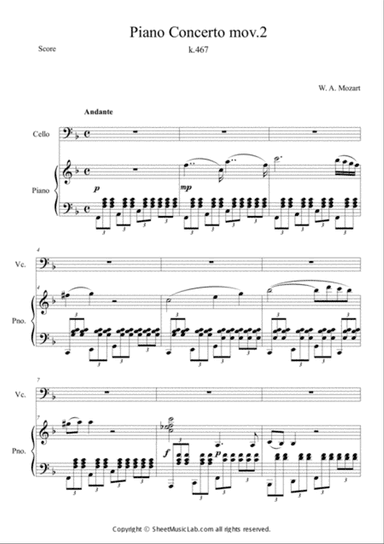 Piano Concerto No.21 K.467 Mov.2
