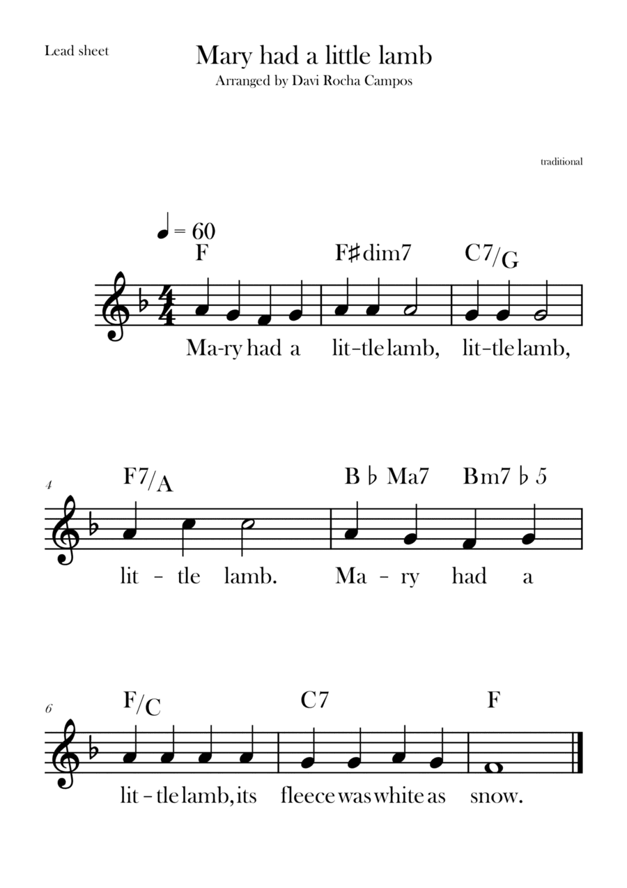 Mary had a little lamb