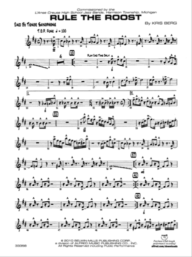 Rule the Roost: 2nd B-flat Tenor Saxophone