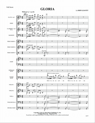 Gloria: Score