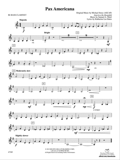 Pax Americana: B-flat Bass Clarinet