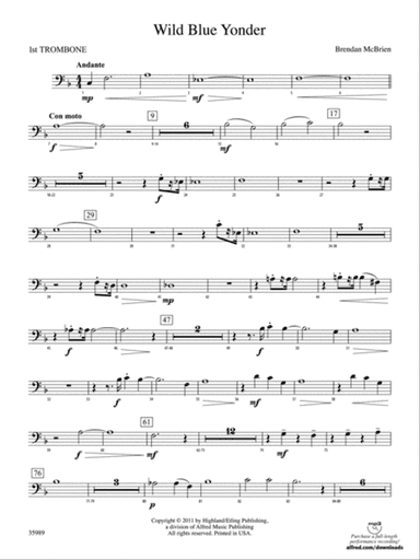 Wild Blue Yonder: 1st Trombone