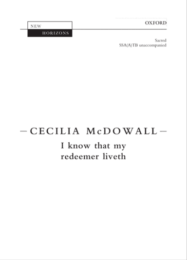 I know that my redeemer liveth