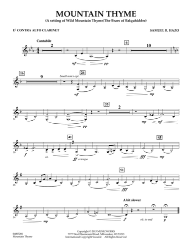 Mountain Thyme - Eb Contra Alto Clarinet