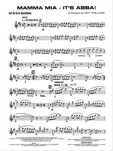 Mamma Mia -- It's ABBA!: E-flat Alto Saxophone