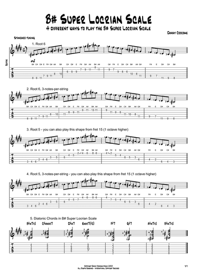 B# Super Locrian Scale (4 Ways to Play)