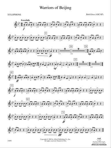 Warriors of Beijing: Xylophone