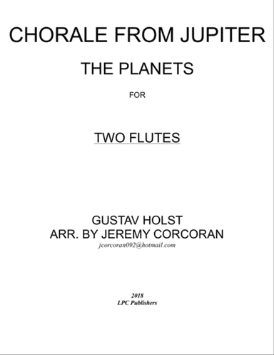 Chorale from Jupiter for Two Flutes