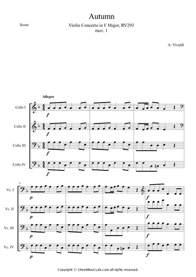 The Four Seasons: Autumn 1st Movement