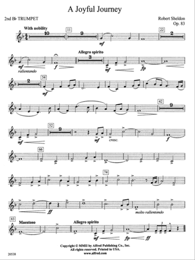 A Joyful Journey: 2nd B-flat Trumpet