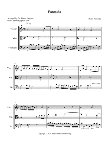 Fantasia in d minor - string trio/ensemble