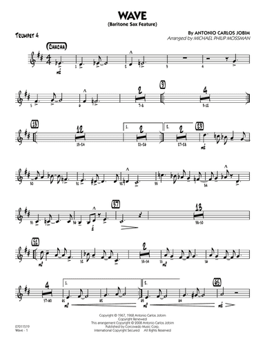 Wave (arr. Michael Philip Mossman) - Trumpet 4