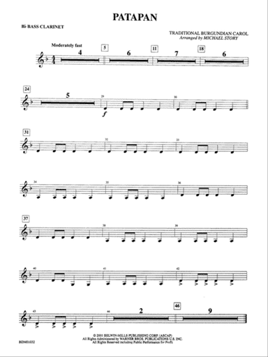 Patapan: B-flat Bass Clarinet