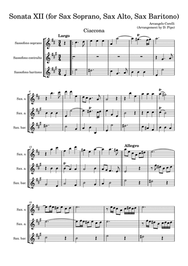 Sonata XII Opus.2