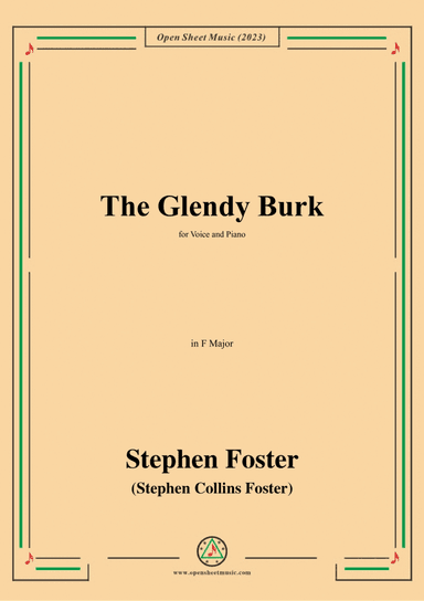 S. Foster-The Glendy Burk,in F Major