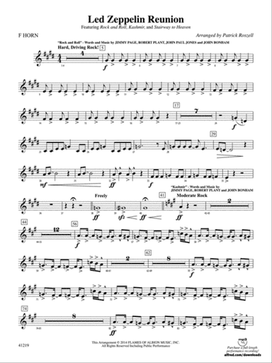 Led Zeppelin Reunion: 1st F Horn