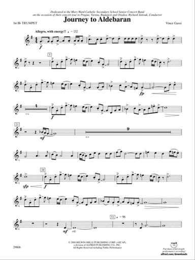 Journey to Aldebaran: 1st B-flat Trumpet