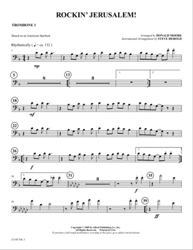 Rockin' Jerusalem: 1st Trombone