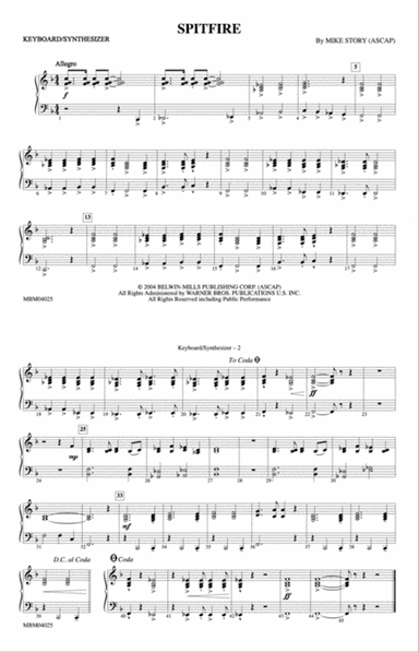 Spitfire: Keyboard/Synthesizer