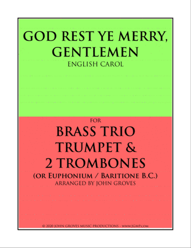 God Rest Ye Merry, Gentlemen - Trumpet & 2 Trombone (Brass Trio)