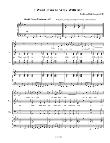 I Want Jesus to Walk With Me