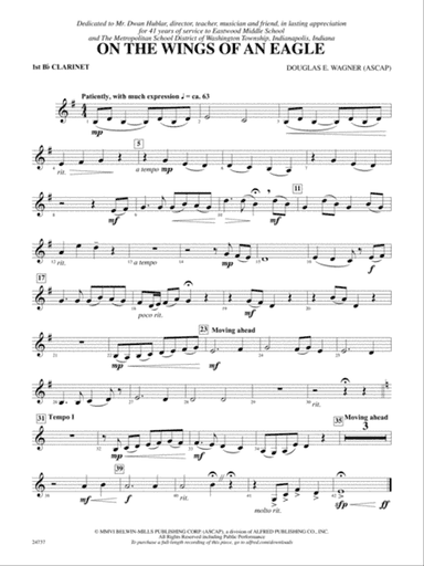 On the Wings of an Eagle: 1st B-flat Clarinet