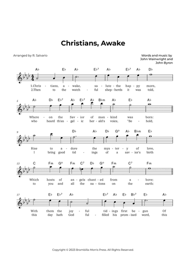 Christians, Awake (Key of A-Flat Major)