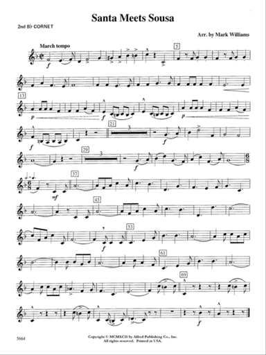 Santa Meets Sousa: 2nd B-flat Cornet