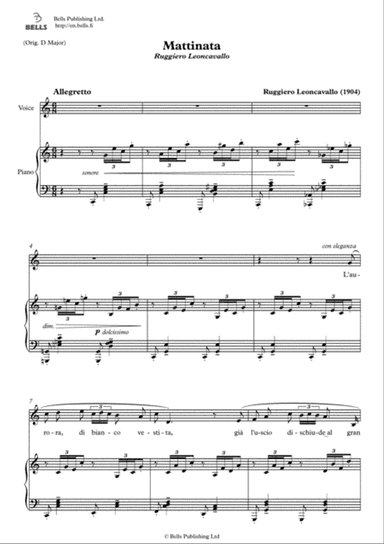 Mattinata (C Major)