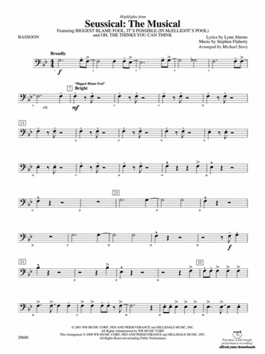 Seussical: The Musical: Bassoon