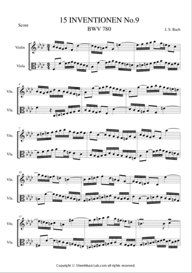 Invention No.9 BWV 780