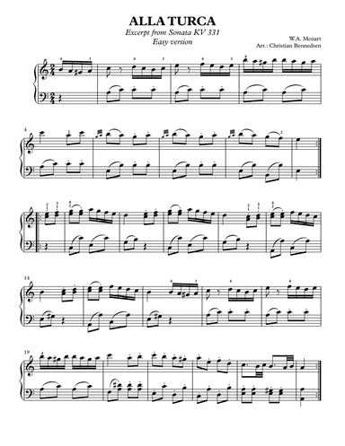 Alla Turca - Easy version