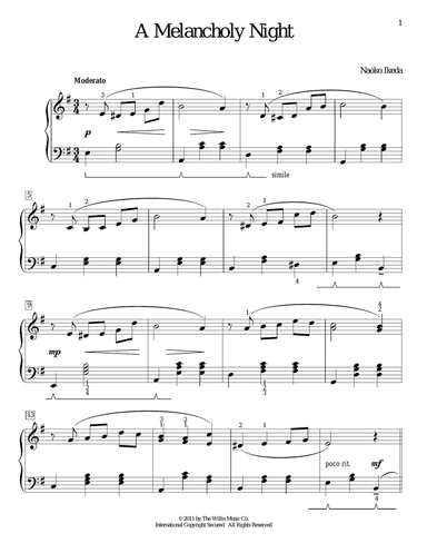 A Melancholy Night