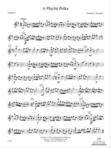 A Playful Polka: 1st Violin